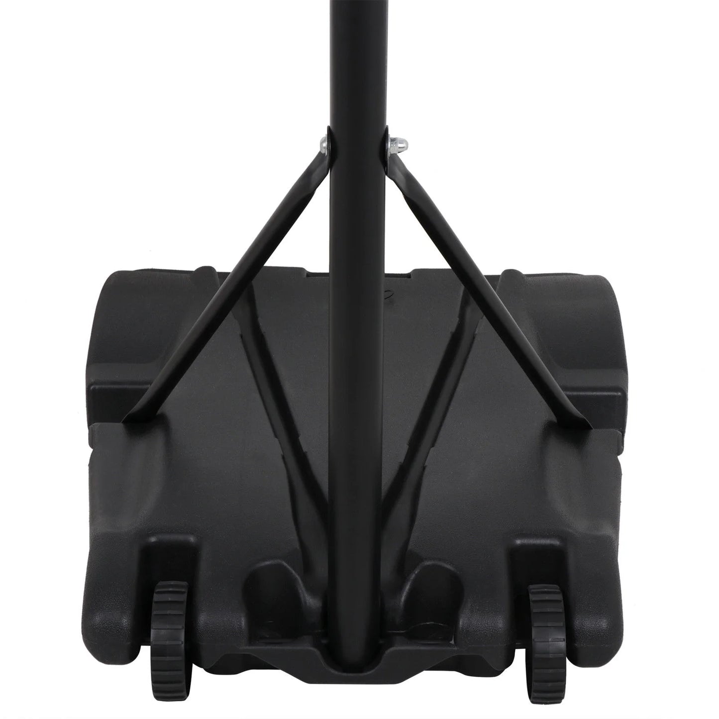Portable Height Adjustable 4 -7 FT Basketball Hoop Basketball Stand W/ Wheels Black