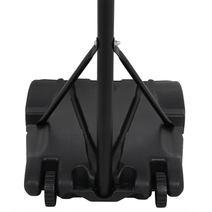 Portable Height Adjustable 4 -7 FT Basketball Hoop Basketball Stand W/ Wheels Black